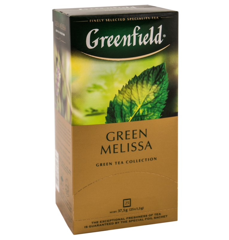 Чай Greenfield - ЧАЙ GREENFIELD GREEN MELISSA 25 пак Чай Greenfield - ЧАЙ GREENFIELD GREEN MELISSA 25 пак
