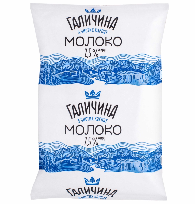 МОЛОКО ГАЛИЧИНА 2,5%, ТФА, 900Г (15 ШТ) МОЛОКО ГАЛИЧИНА 2,5%, ТФА, 900Г (15 ШТ)