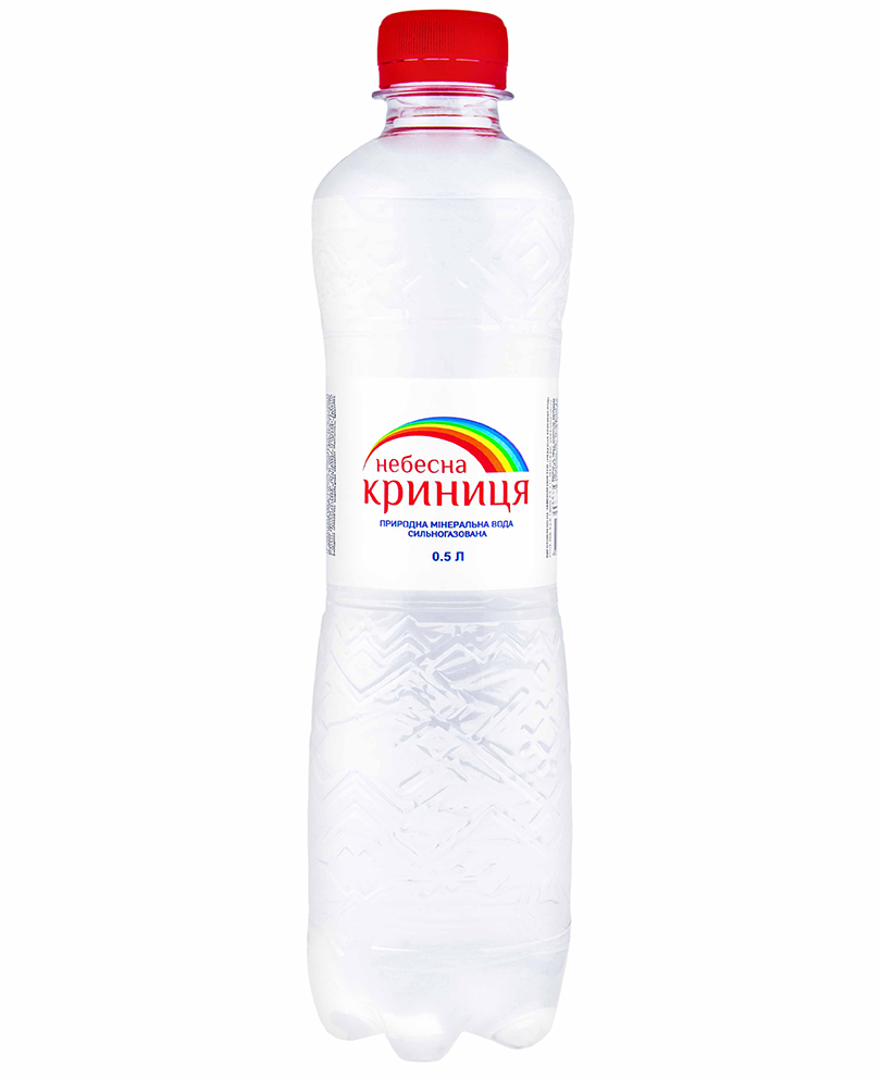 ВОДА НЕБЕСНА КРИНИЦЯ 0,5л газована ВОДА НЕБЕСНА КРИНИЦЯ 0,5л газована