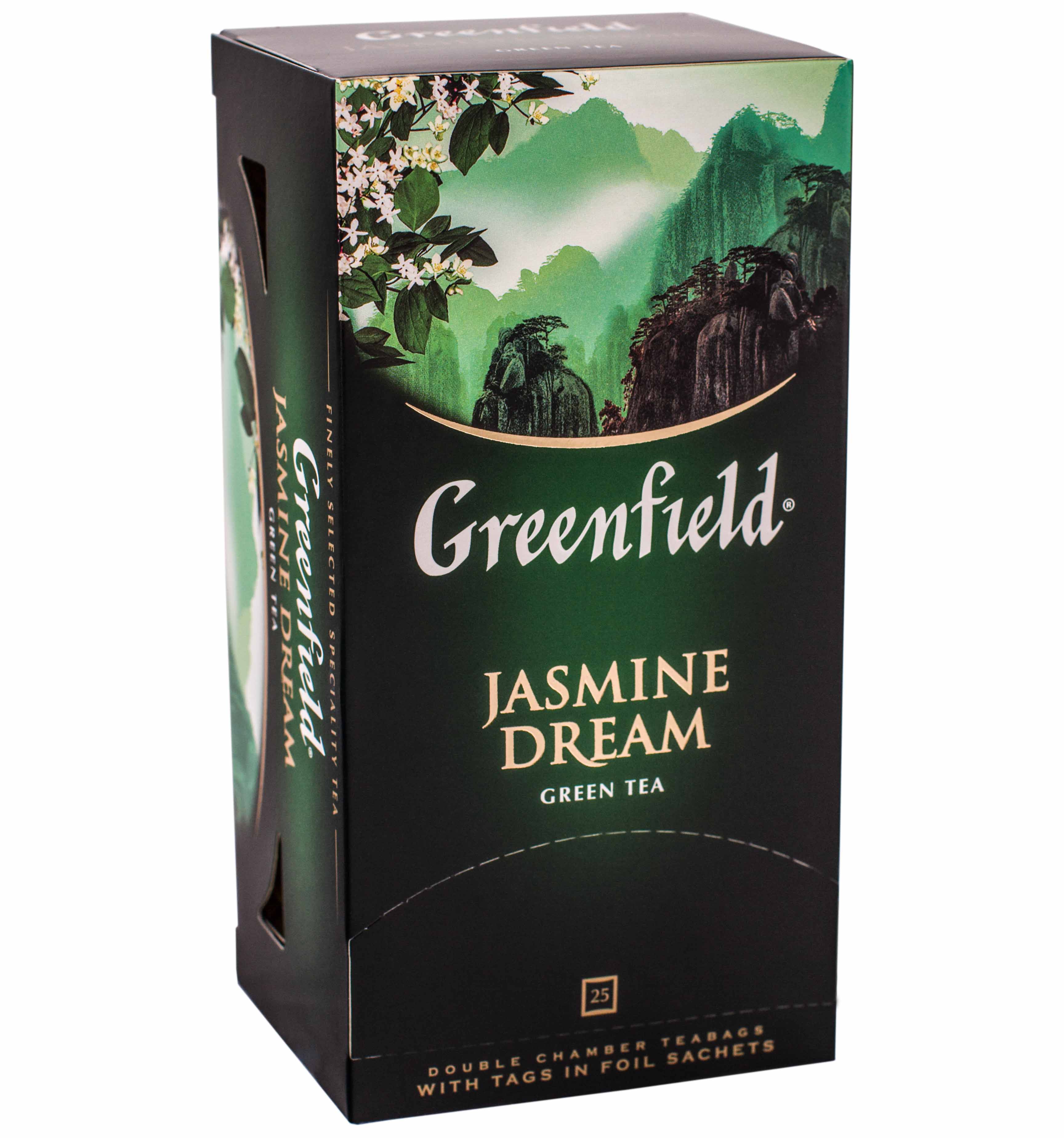 Чай гринфилд в пакетах. Чай Гринфилд зеленый 25 пакетиков.